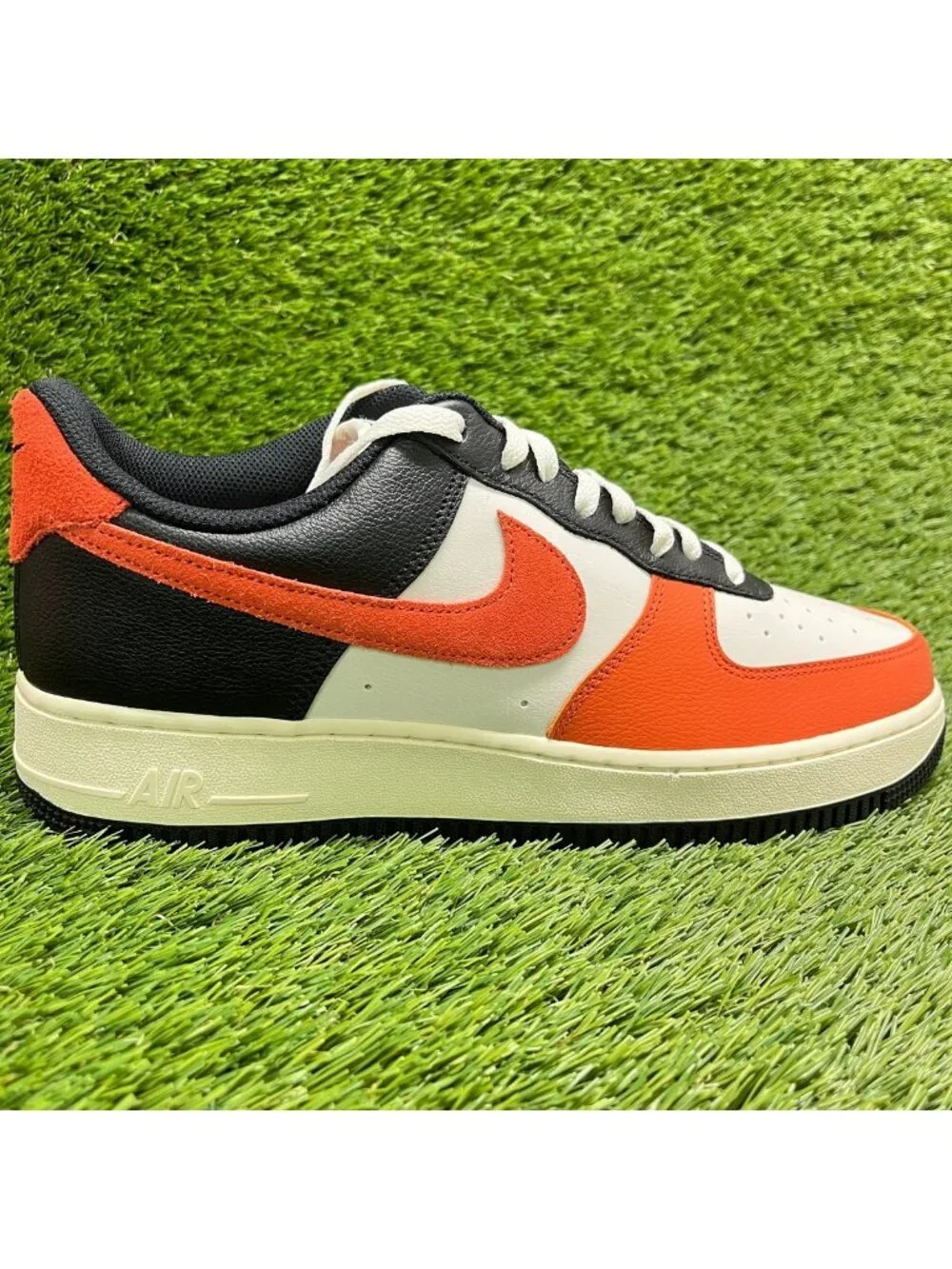 Nike Air Force 1 Low '07 LV8 Mens Size 11 Orange White Athletic Shoes Sneakers